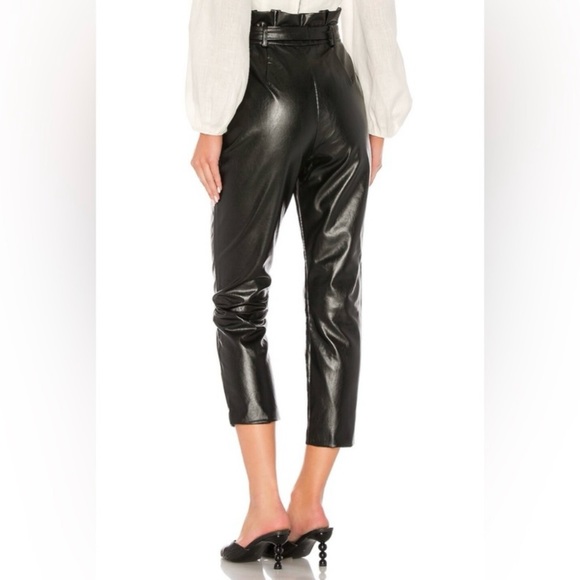 Leather pants with belt - Picture 3 of 3